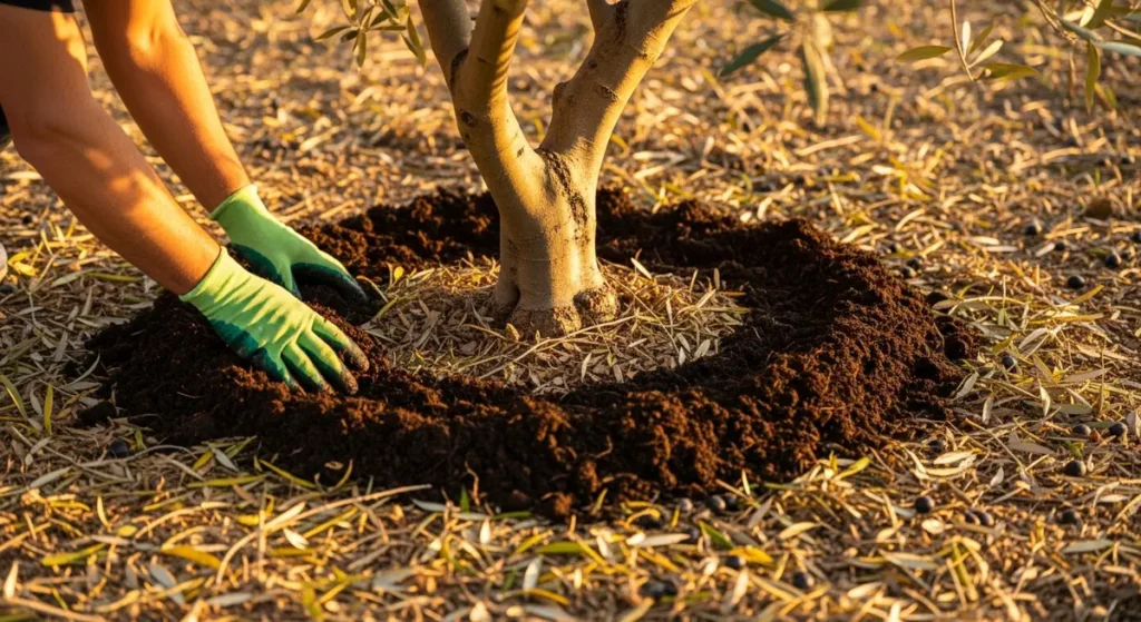 Apport de compost
