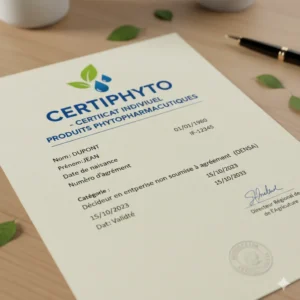 Exemple de certificat Certiphyto