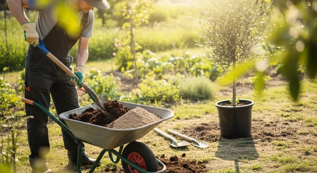 Quel sol pour un olivier : types, drainage et préparation 3 Mélange pour préparation du sol