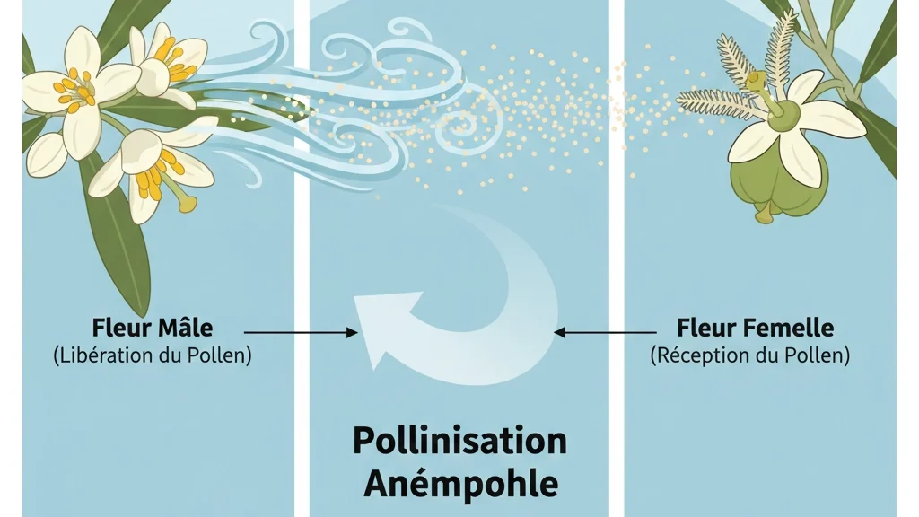 Schéma Pollinisation Olivier
