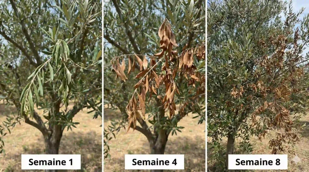 Progression des symptômes (Chronologie de la maladie)