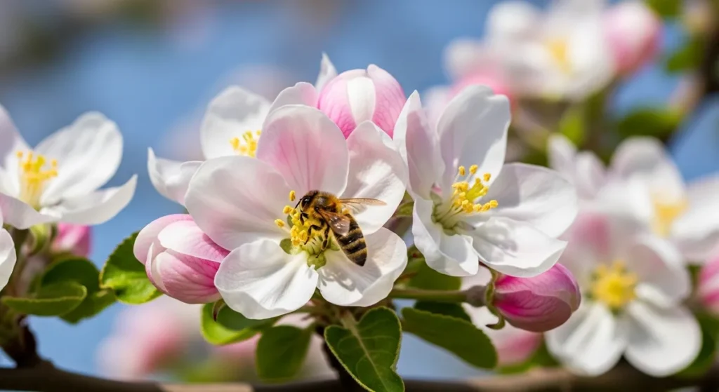 Pommier : Plantation, Taille et Entretien pour récolter des pommes chaque année 1 Floraison du pommier en avril