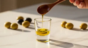 Un shot d'huile d'olive à jeun chaque matin : mode passagère ou vraie astuce santé ? Shot d'huile d'olive