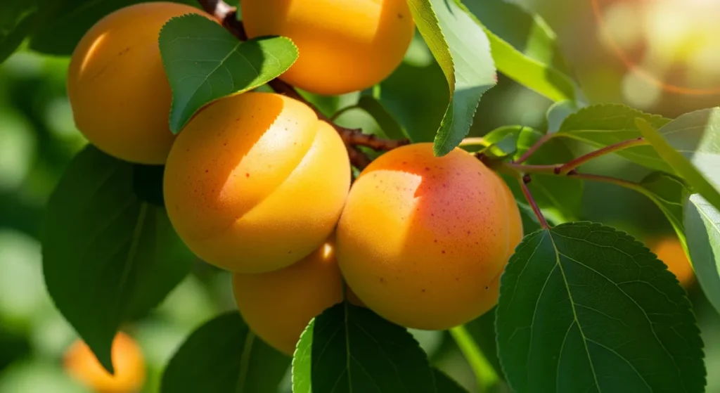 Fruit en A : liste et guide pour les cultiver au potager et au verger 1 Abricots sur branche