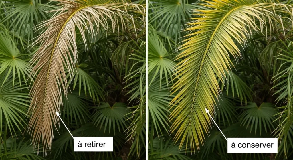 La floraison du palmier : ce que révèle une fleur sur votre arbre 5 Comparaison de situation où la fleur doit être retiré ou conservée