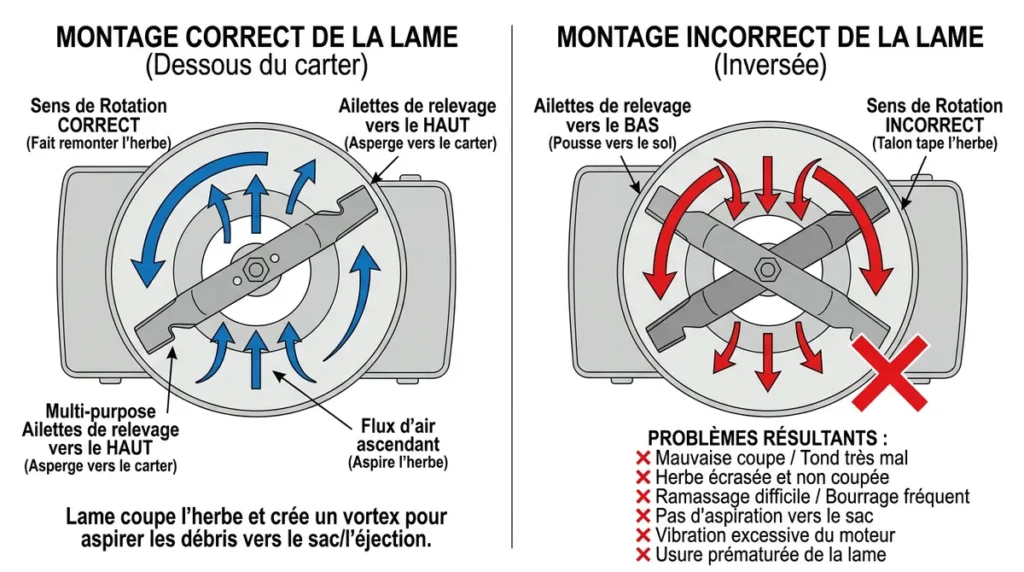 Comparaison montage correct vs incorrect