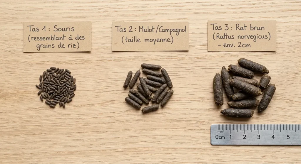 Crotte de rat : reconnaître, nettoyer et éloigner les rongeurs du potager 2 Différents types de déjection