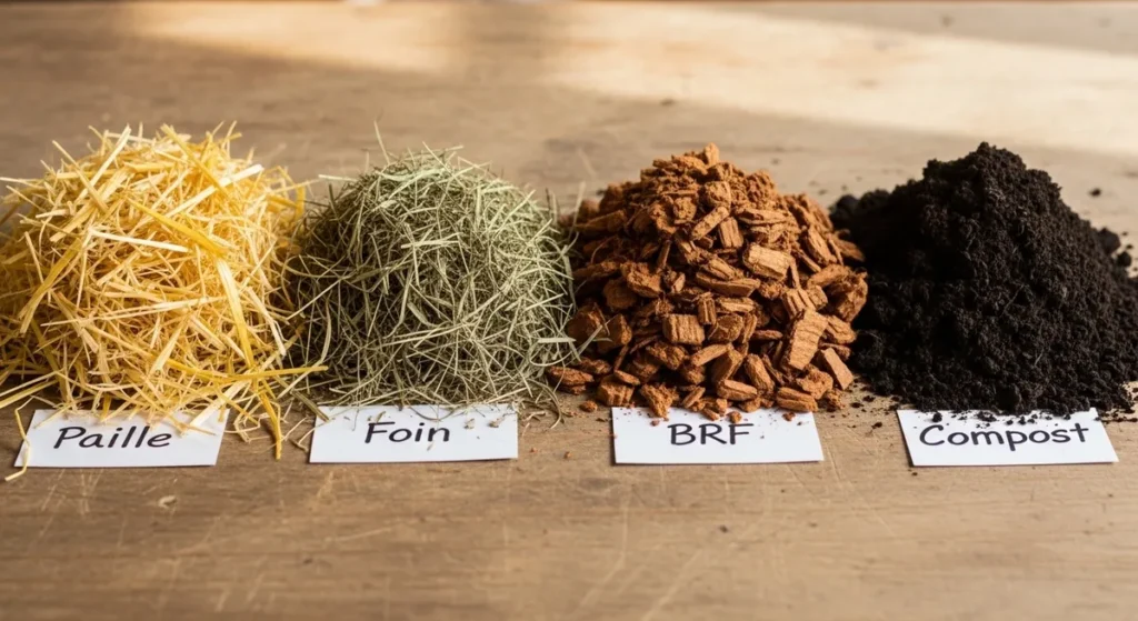 Paillage au potager : quels matériaux choisir et comment bien les utiliser 3 Différents types de paillis