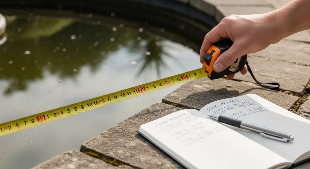 Pompe bassin solaire : comment choisir et installer la bonne 2 Mesure d'un bassin de taille moyenne