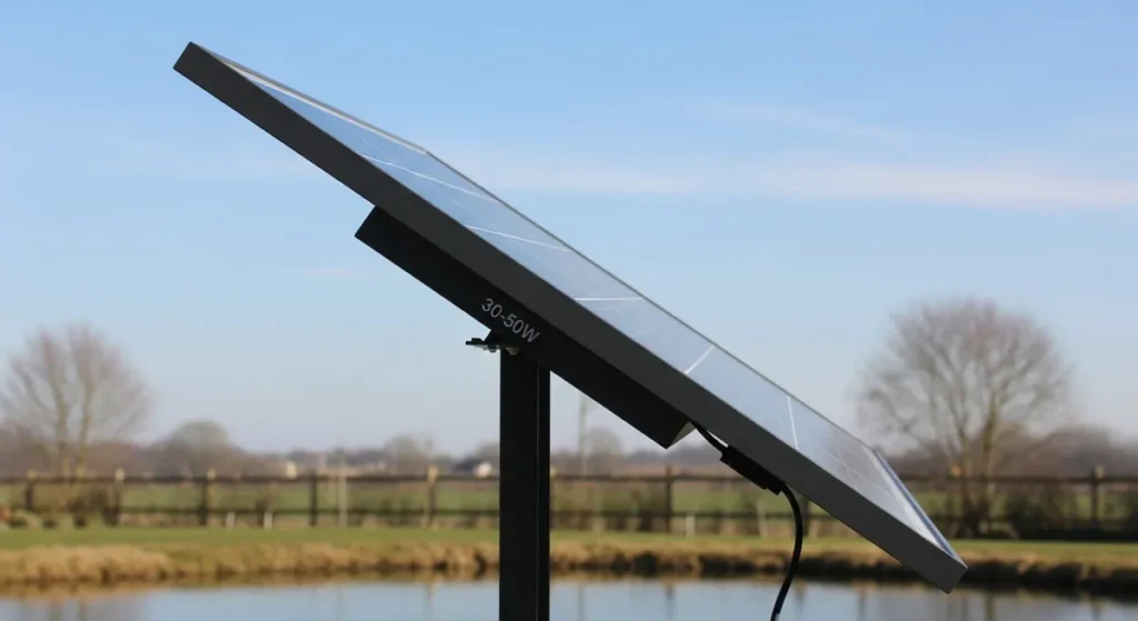 Pompe bassin solaire : comment choisir et installer la bonne 4 Panneau solaire sur support incliné en bord de bassin