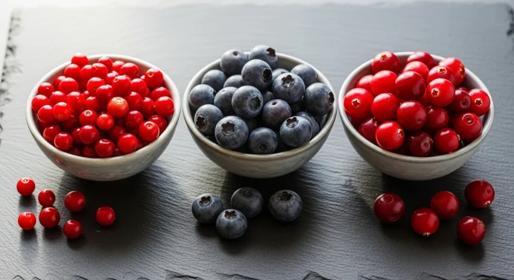 Fruit en v : la liste complète des fruits qui commencent par V 2 Bols de Vaccinium