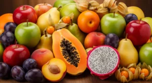 Fruit en p : la liste complète des fruits qui commencent par P Composition généreuse de fruits en P