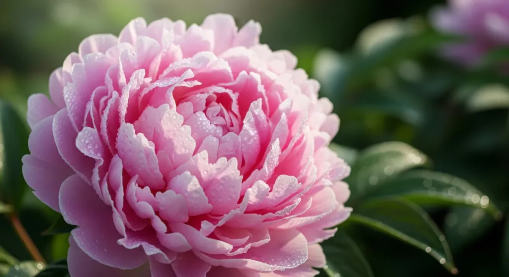 Fleur de pivoine de Chine double