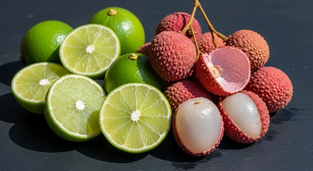 Fruit en l : la liste complète des fruits qui commencent par L 1 Limes et litchis roses