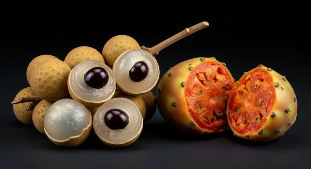 Fruit en o : la liste complète des fruits qui commencent par O 3 Longanes et figue de Barbarie