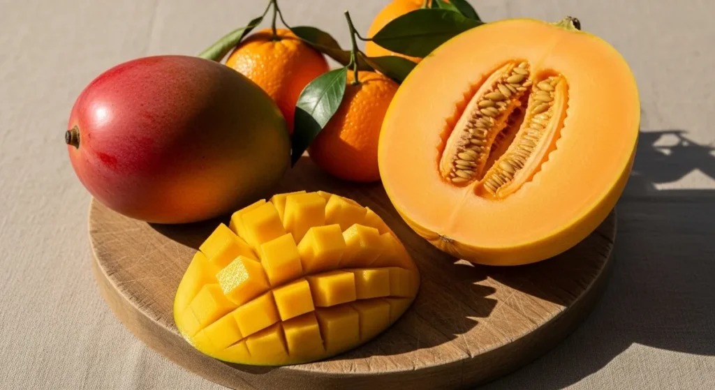 Fruit en m : la liste complète des fruits qui commencent par M 1 Mangue Ataulfo, melon charentais et mandarines