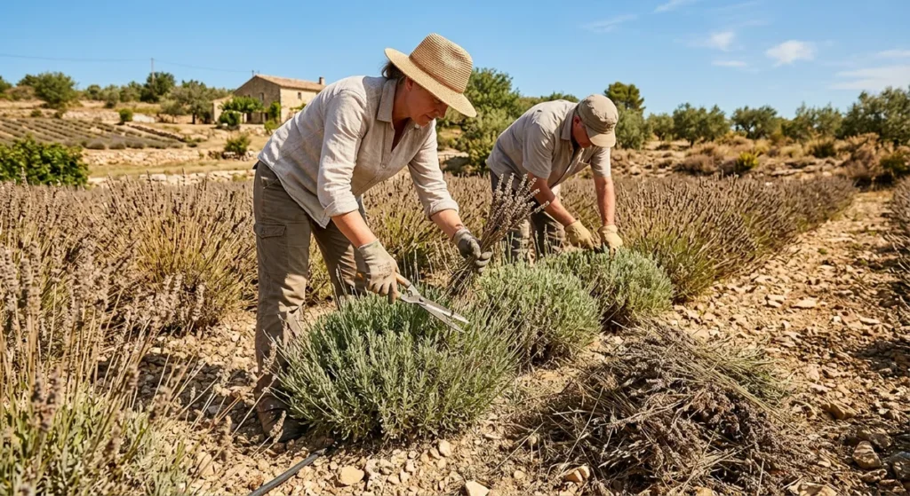 Taille des plants de lavande après floraison