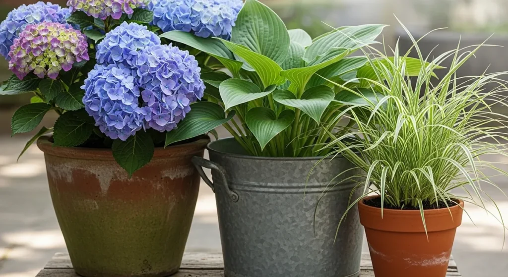 Plantes en pot pour terrasse : sélection et conseils d'aménagement 5 Trois pots de tailles différentes