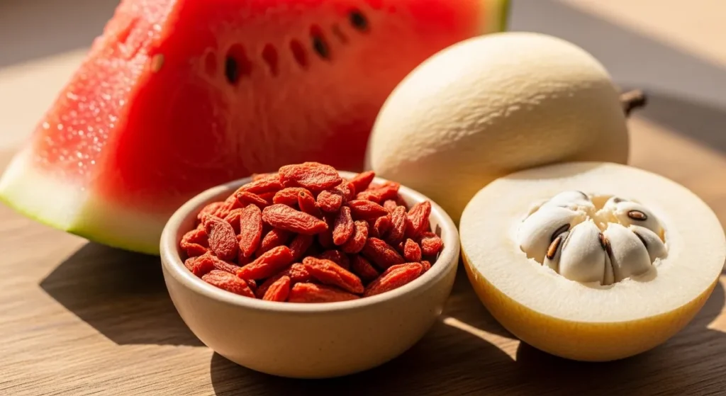Fruit en w : la liste complète des fruits qui commencent par W 1 Watermelon, wolfberry et white sapote