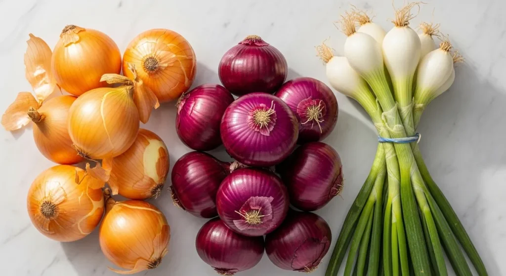 Légume en O : la liste des légumes qui commencent par O 1 Différents types d'oignons