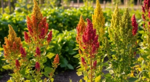 Légumes en Q au potager