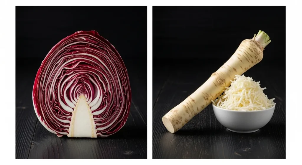 Radicchio et raifort
