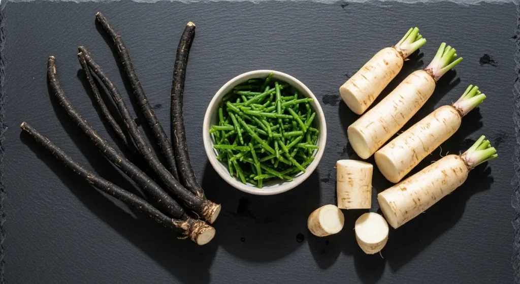 Légume en S : la liste des légumes qui commencent par S 1 Scorsonères, salsifis et salicorne