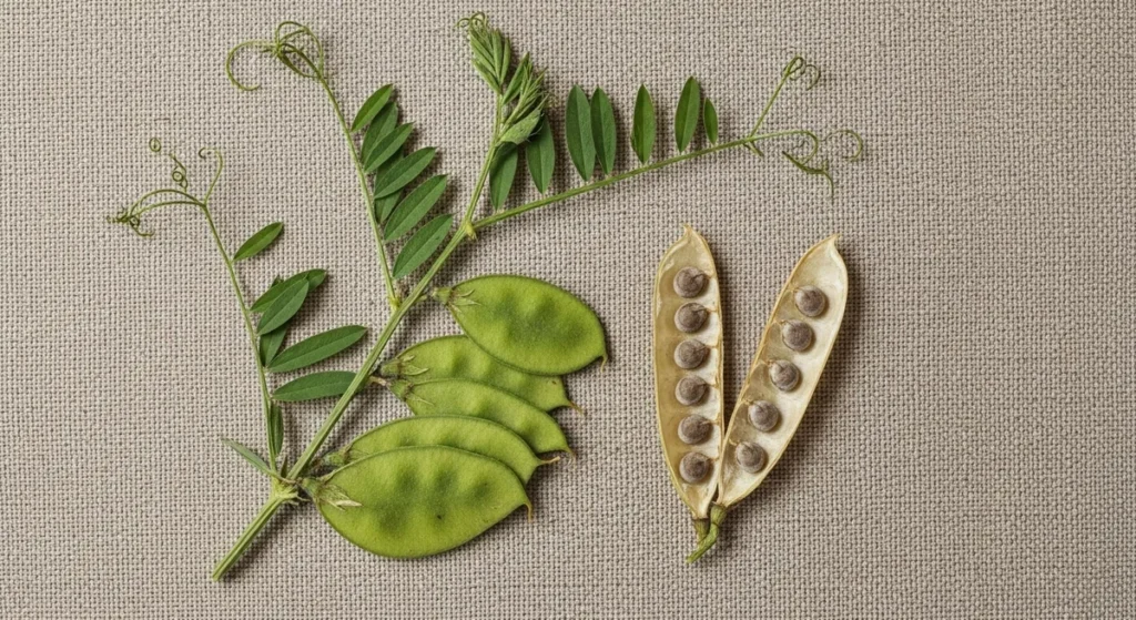 Légume en V : la liste des légumes qui commencent par V 2 Tige de vesce et ses gousses