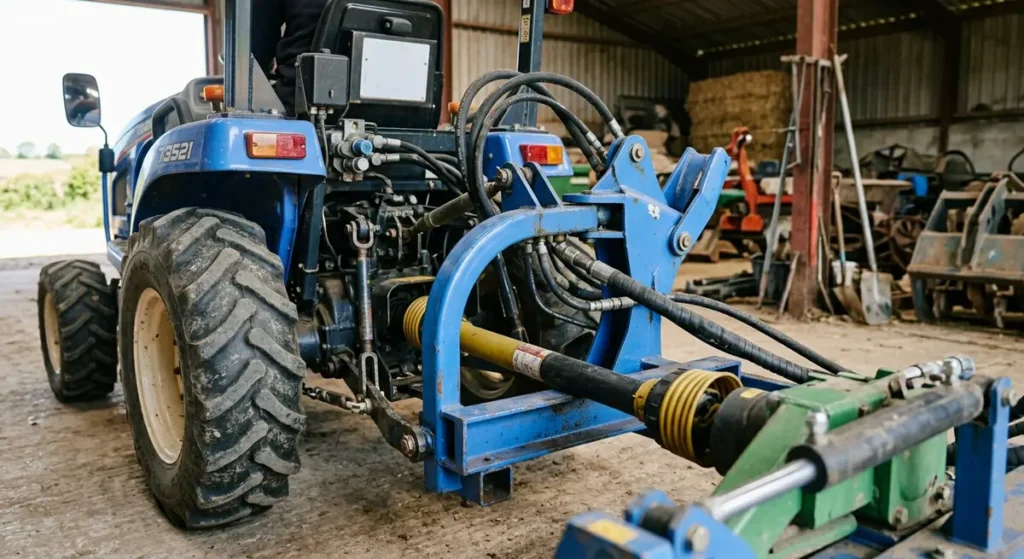 Taille-Haie pour Micro-Tracteur : Comment Choisir le Bon Équipement 2 Attelage trois points d'un taille haie sur micro tracteur