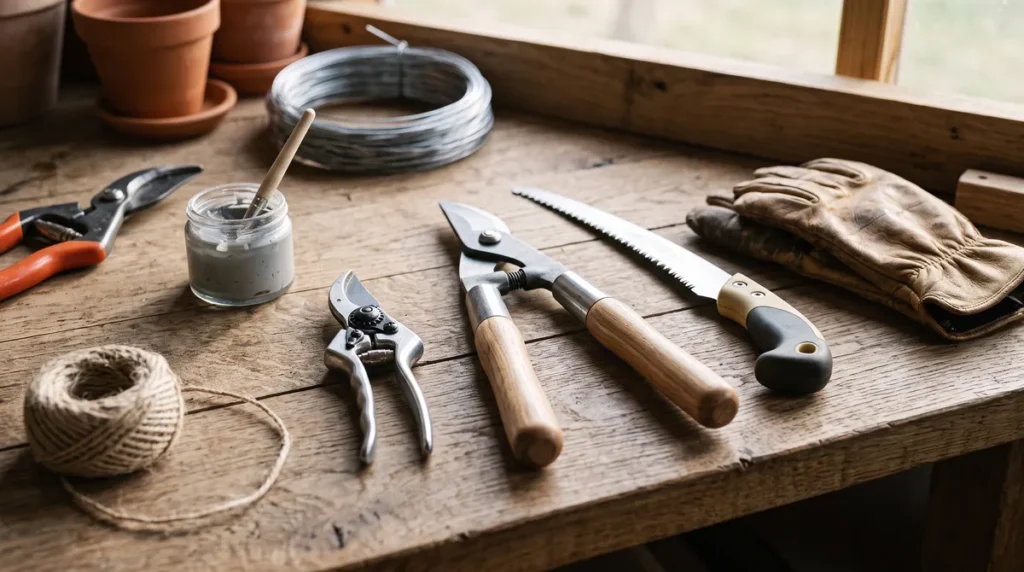Outils nécessaires pour tailler un prunier
